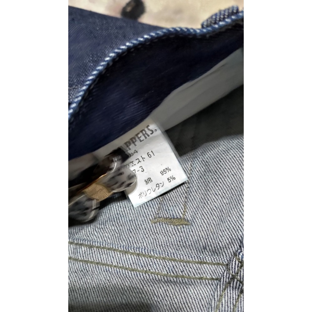 二手 日本帶回 Brappers 彈性牛仔褲 S 韓國設計師品牌FOUR EIGHT彈性高腰牛仔褲S-細節圖7