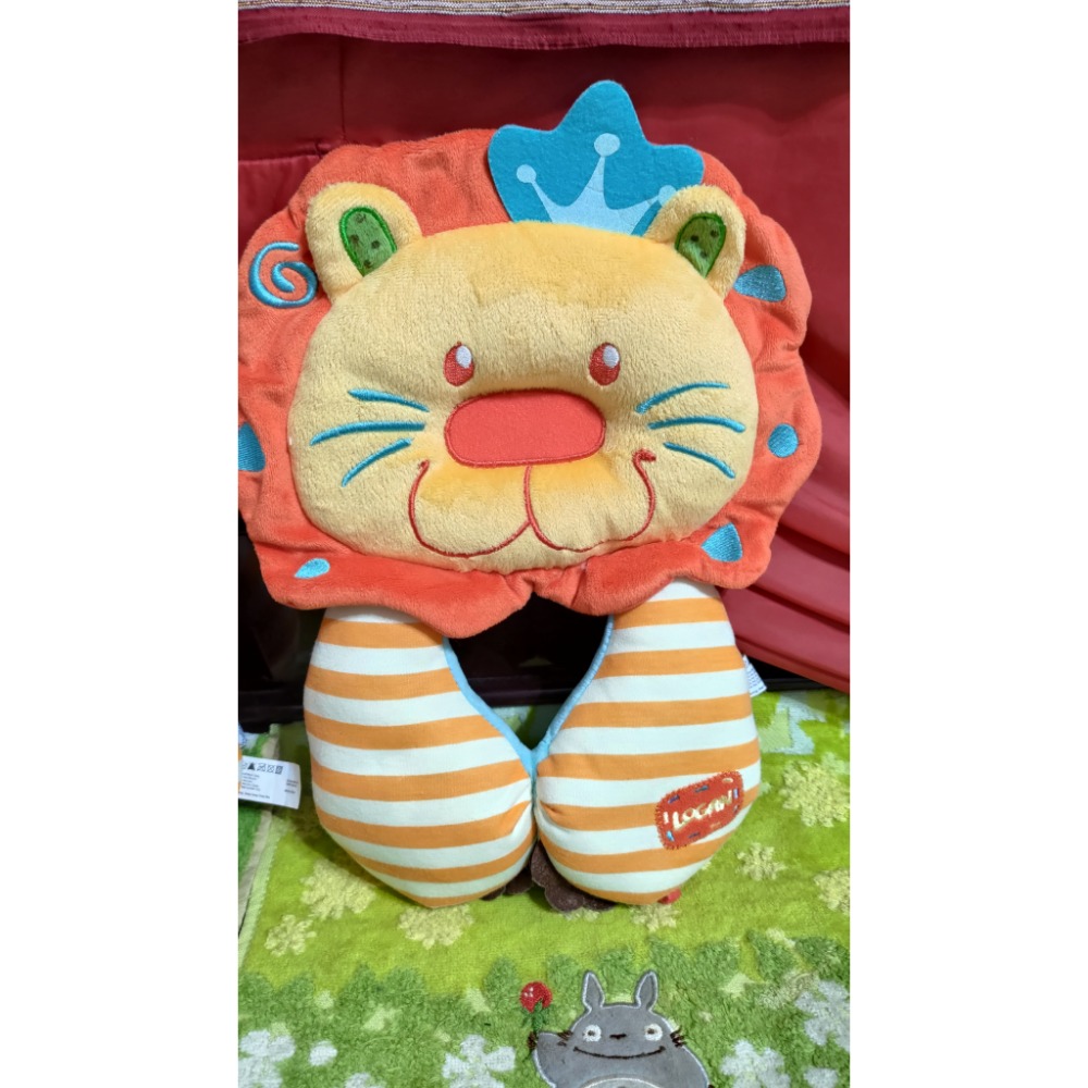 二手 Lucky Baby 旅行護頸枕 嬰兒 汽座枕頭 獅子-細節圖6