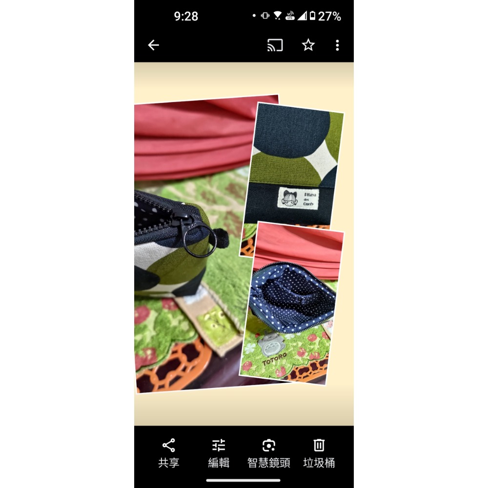 手工防水真皮logo後背包 手提包 大容量 化粧包 拉鍊包 YKK-細節圖9