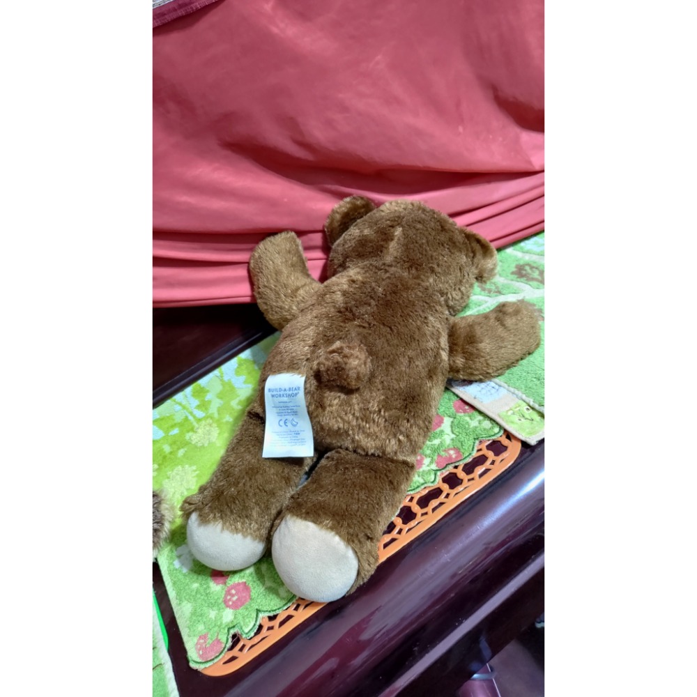 孩之寶狗玩具 Build A BEAR 棕色泰迪熊毛絨 迪士尼少年小狗朋友哈巴狗-細節圖9