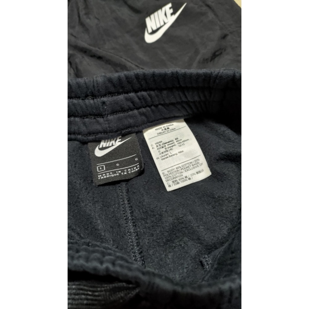 二手兒童 Nike 長褲 L 155/66 約150-160公分可穿 黑色-細節圖3