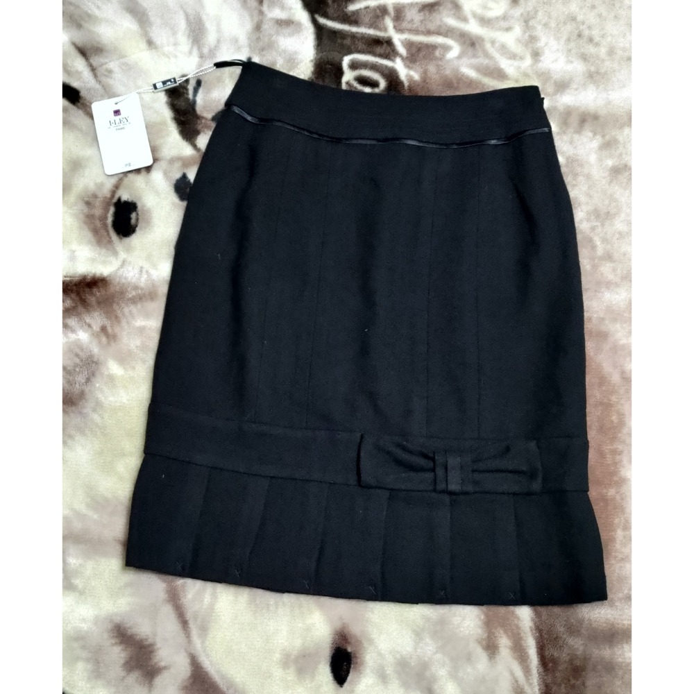 二手SO NICE 厚磅 冬款黑色長褲 S 36碼 伊蕾洋毛短裙M-細節圖7