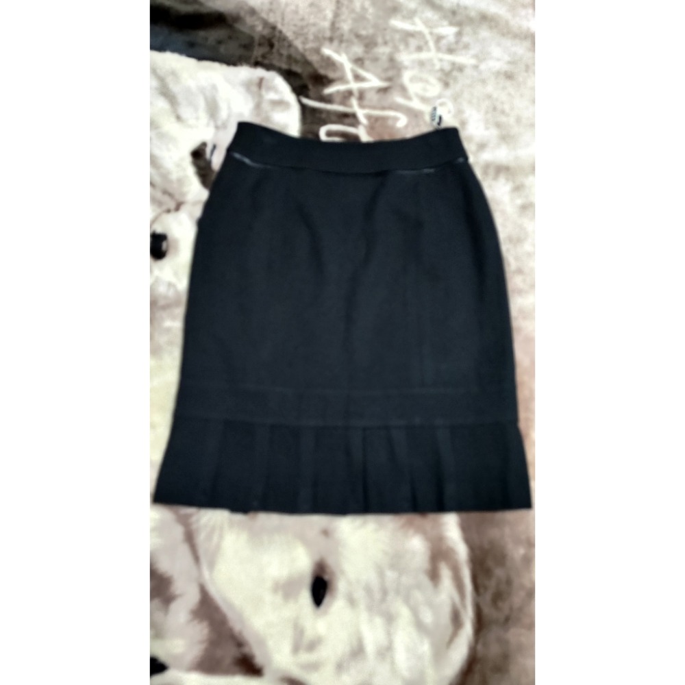 二手SO NICE 厚磅 冬款黑色長褲 S 36碼 伊蕾洋毛短裙M-細節圖8