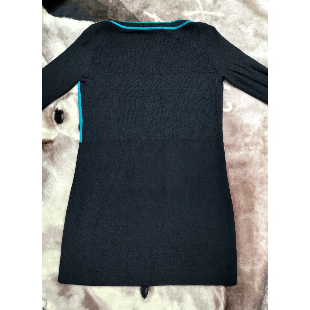 二手 SO NICE 針織衫 八分袖 M FASHION SHOW 美麗諾羊毛100% 38碼-細節圖2