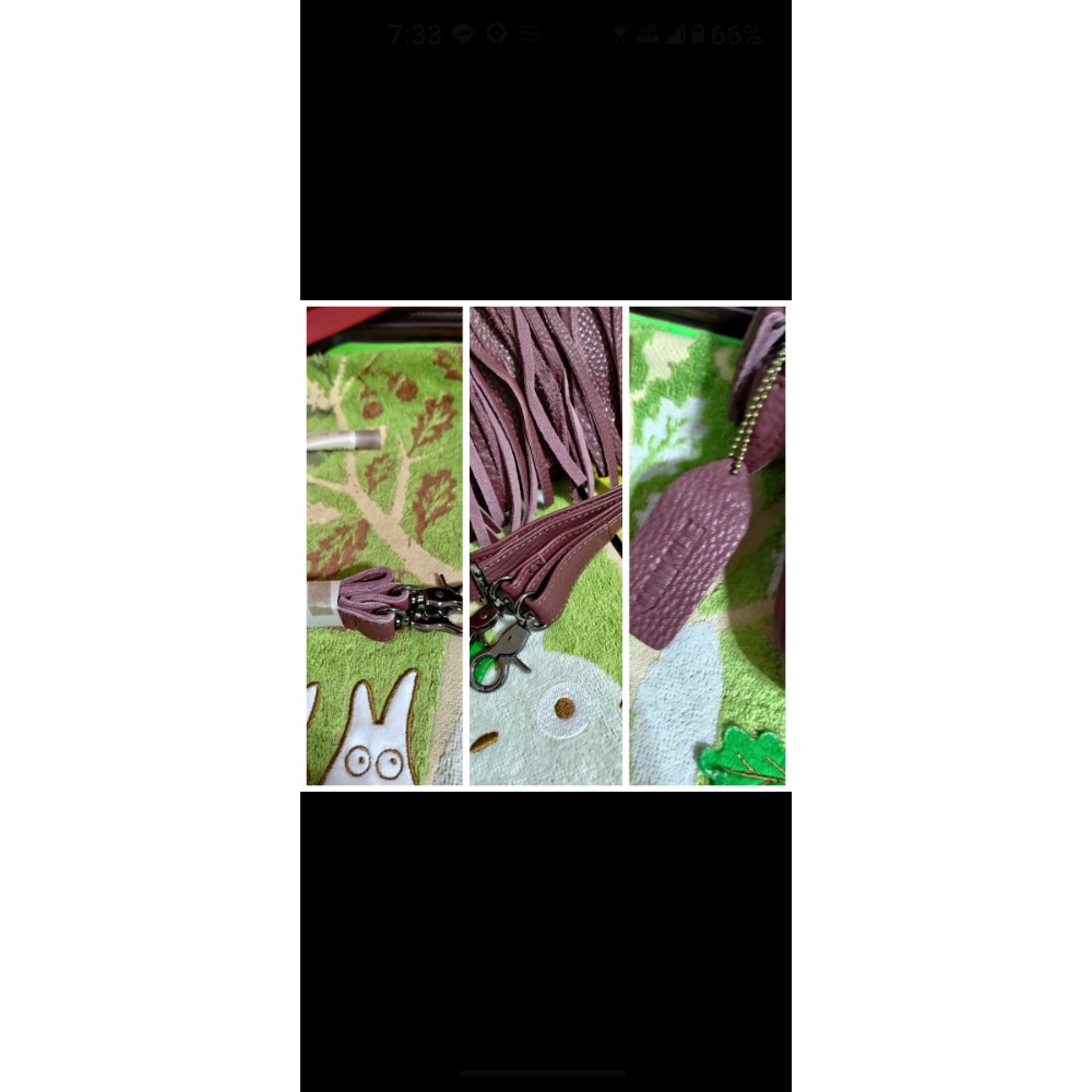 二手 TORY BURCH 海軍藍防潑水軟尼龍後背包 UNKLE 真皮 肩背包 斜背包-細節圖3