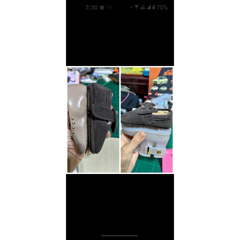 mini melissa果凍鞋USA5 charles&keith 嬰兒鞋 EU19 balsorl內刷毛娃娃鞋底標1-細節圖4