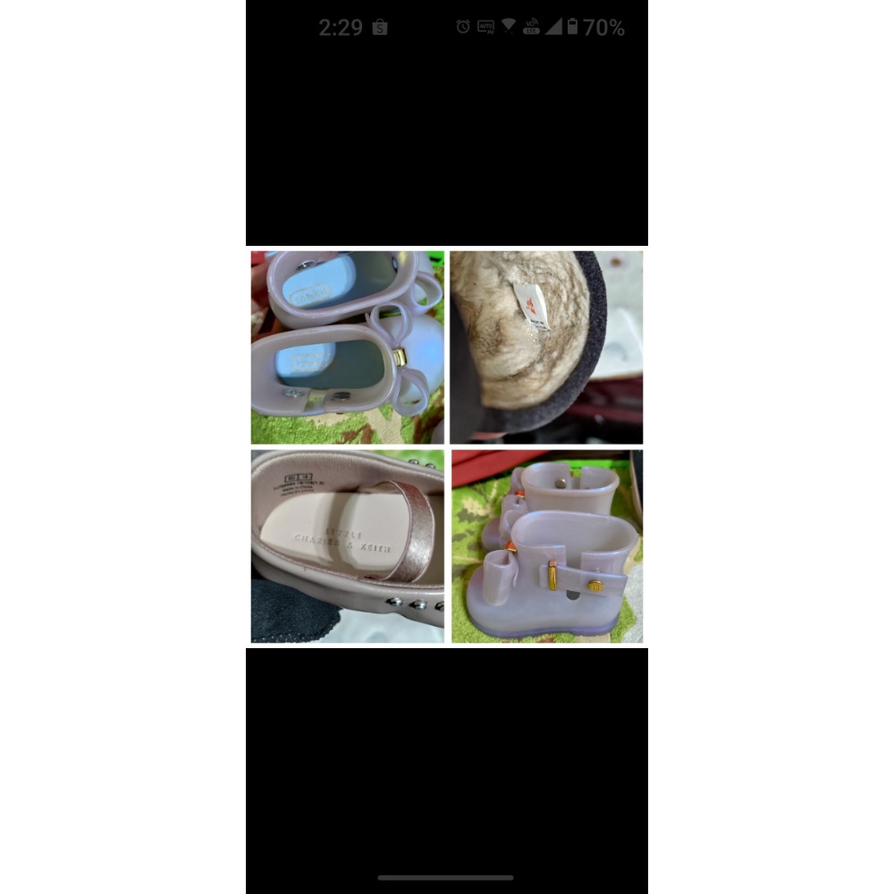 mini melissa果凍鞋USA5 charles&keith 嬰兒鞋 EU19 balsorl內刷毛娃娃鞋底標1-細節圖5