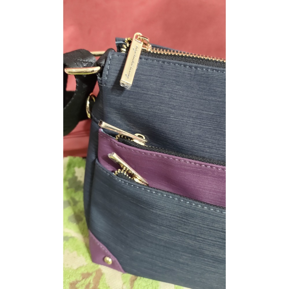 冰山袋鼠 雙色多層 肩背包 斜背包-細節圖6