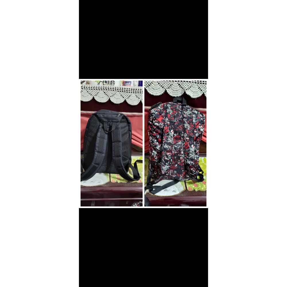 二手 Kazima 後背包 網布 迷彩 可收納 ELLE 手提包 後背包 厚磅商品皆實拍，圖請一一放大檢查，有問題都-細節圖2