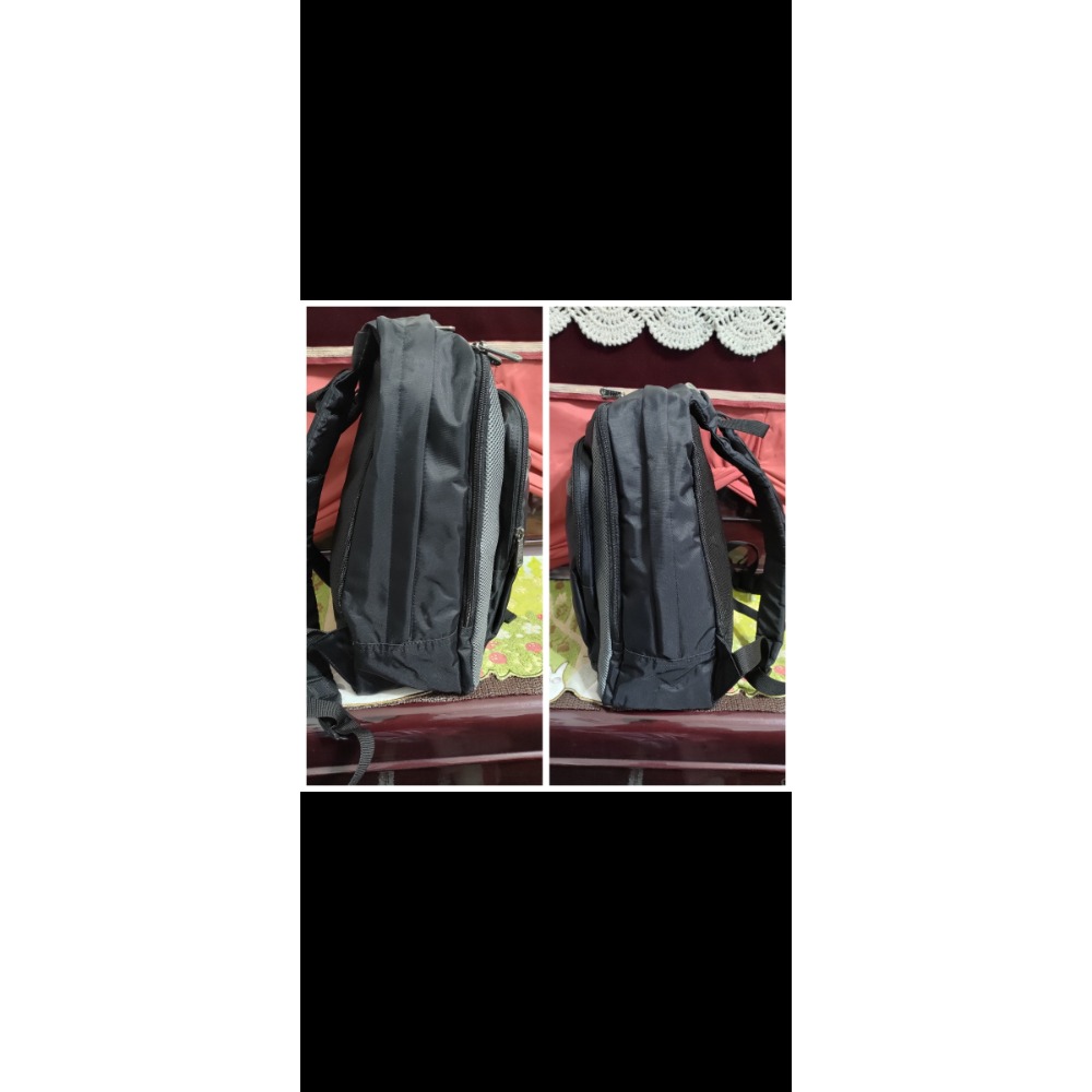 二手 Kazima 後背包 網布 迷彩 可收納 ELLE 手提包 後背包 厚磅商品皆實拍，圖請一一放大檢查，有問題都-細節圖3