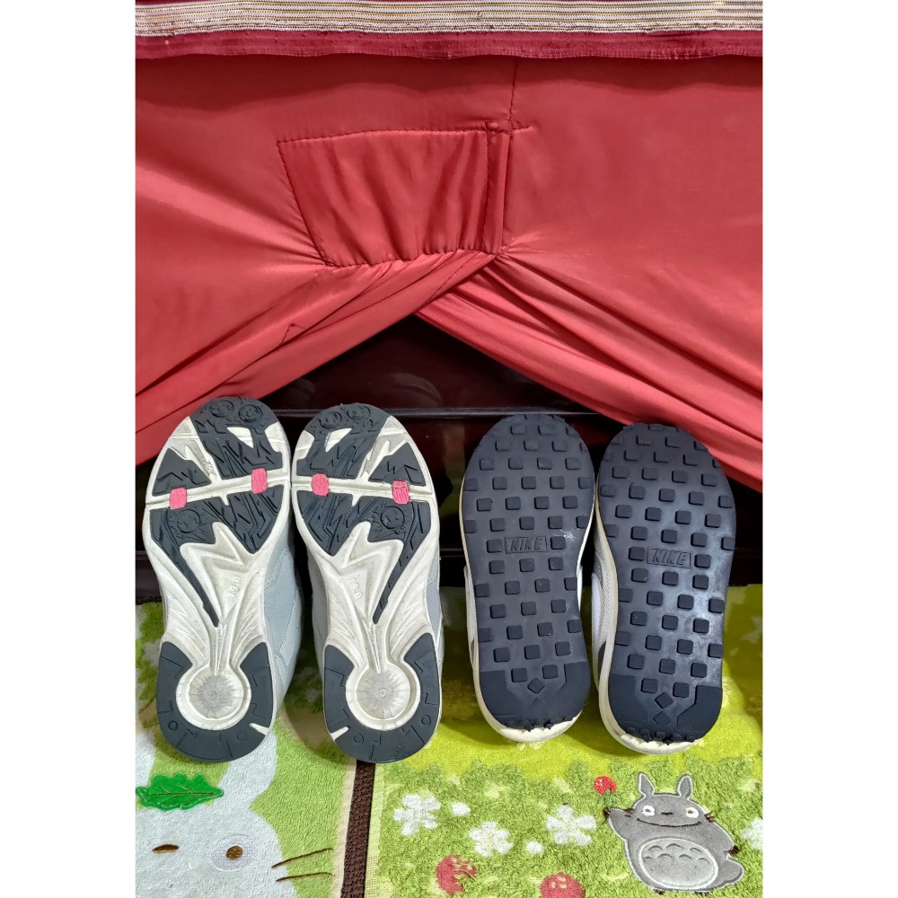 二手 日本 Moonstar 高機能抗菌童鞋 Nike 雙勾 解構鞋 運動鞋 透氣網面-細節圖2