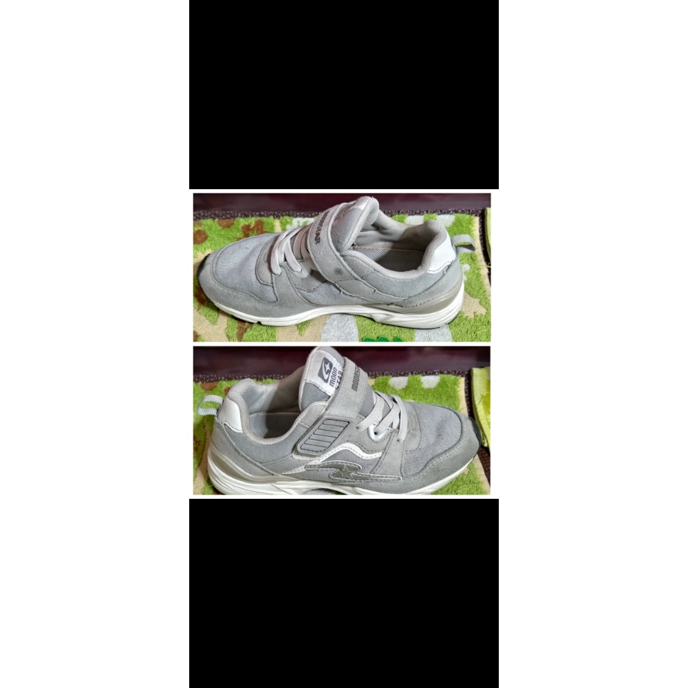 二手 日本 Moonstar 高機能抗菌童鞋 Nike 雙勾 解構鞋 運動鞋 透氣網面-細節圖8