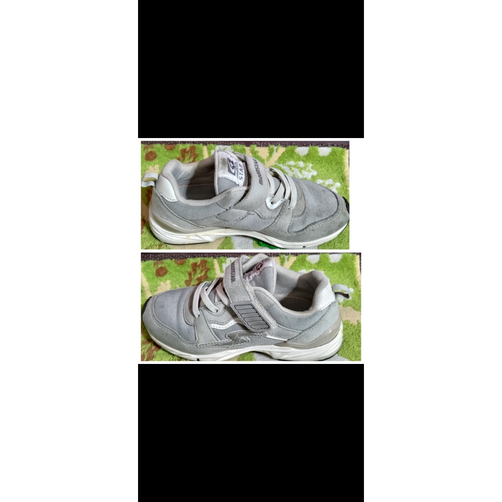 二手 日本 Moonstar 高機能抗菌童鞋 Nike 雙勾 解構鞋 運動鞋 透氣網面-細節圖9