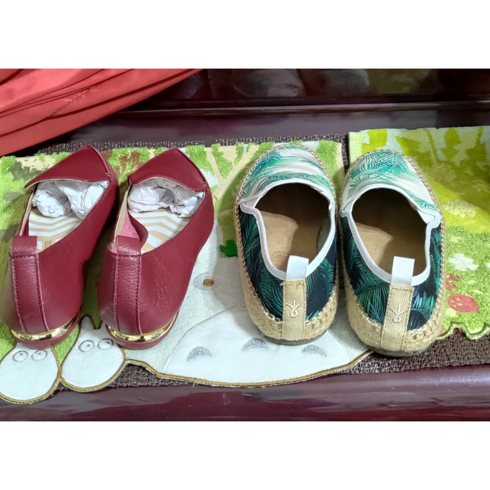 二手 NICHOLAS KIRKWOOD 皮革低跟鞋 尖頭鞋氣墊37碼 EMUAustralia澳洲草編樂福鞋M5-細節圖2