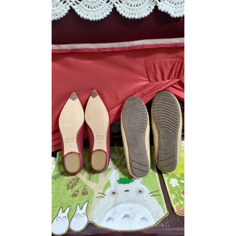 二手 NICHOLAS KIRKWOOD 皮革低跟鞋 尖頭鞋氣墊37碼 EMUAustralia澳洲草編樂福鞋M5-細節圖4