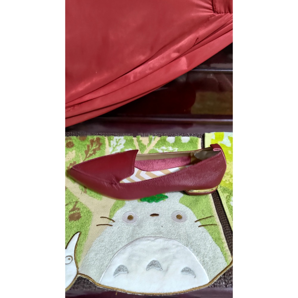 二手 NICHOLAS KIRKWOOD 皮革低跟鞋 尖頭鞋氣墊37碼 EMUAustralia澳洲草編樂福鞋M5-細節圖5