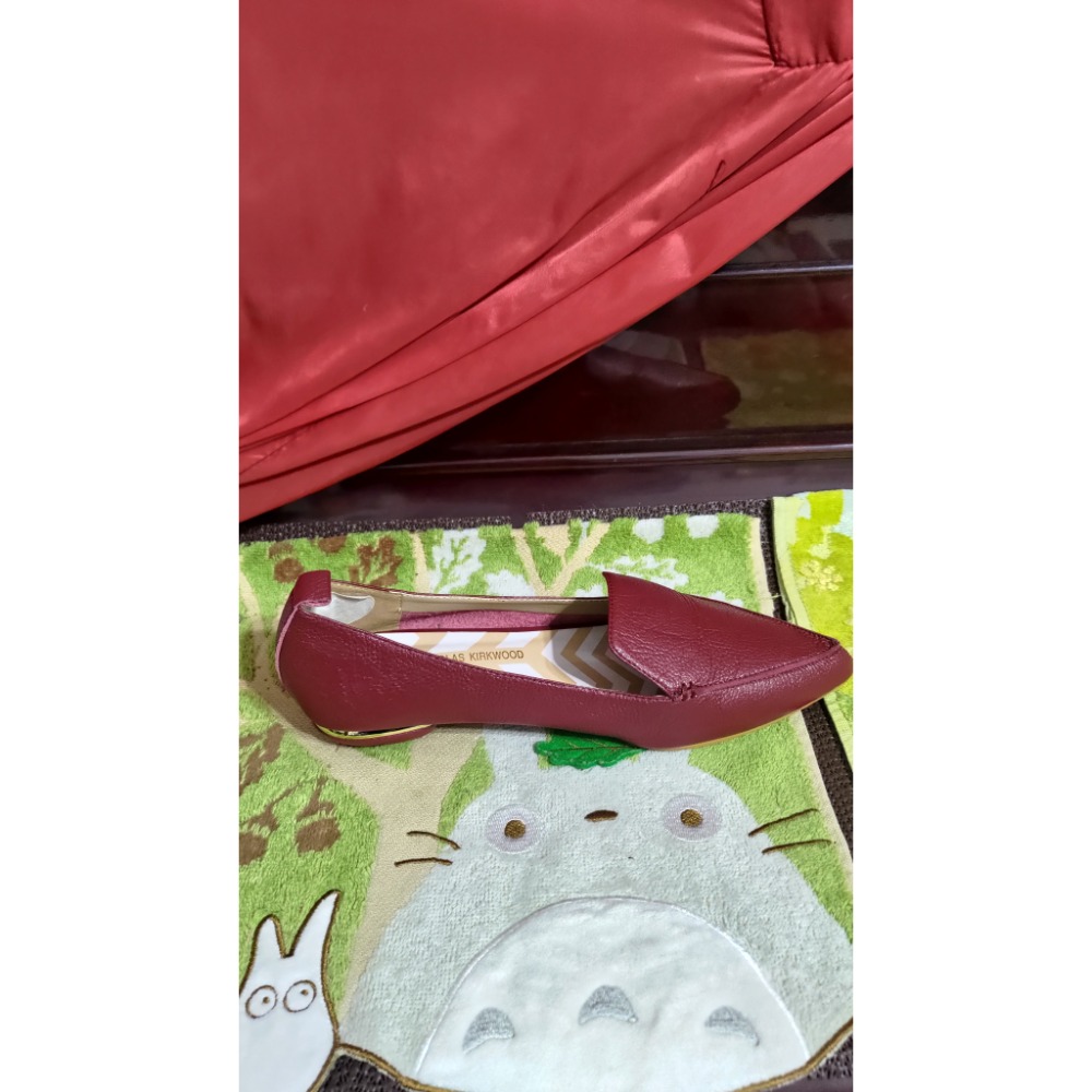 二手 NICHOLAS KIRKWOOD 皮革低跟鞋 尖頭鞋氣墊37碼 EMUAustralia澳洲草編樂福鞋M5-細節圖6