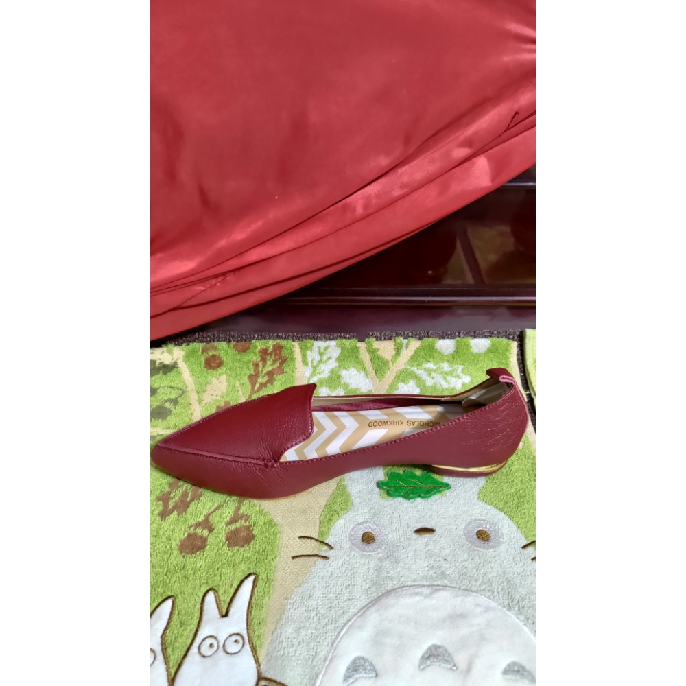 二手 NICHOLAS KIRKWOOD 皮革低跟鞋 尖頭鞋氣墊37碼 EMUAustralia澳洲草編樂福鞋M5-細節圖7