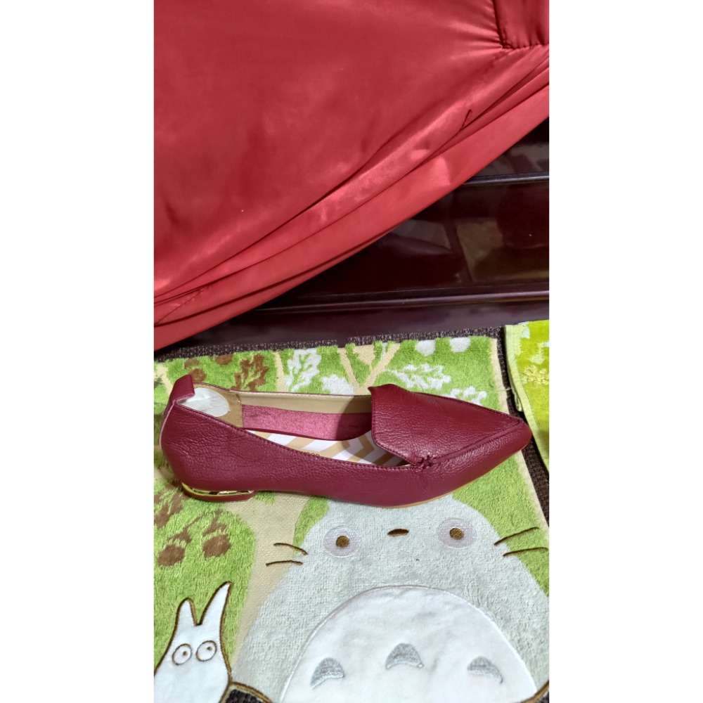 二手 NICHOLAS KIRKWOOD 皮革低跟鞋 尖頭鞋氣墊37碼 EMUAustralia澳洲草編樂福鞋M5-細節圖8