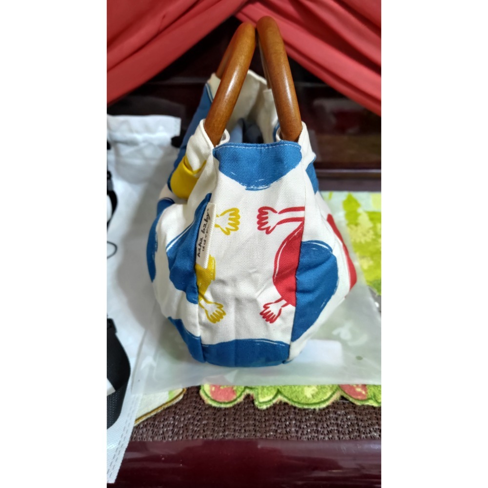 hahababy 木頭手環包 擁抱點點款已售 Vanwalk 蛋花吐司毛絨手提包斜背包肩背包-細節圖5