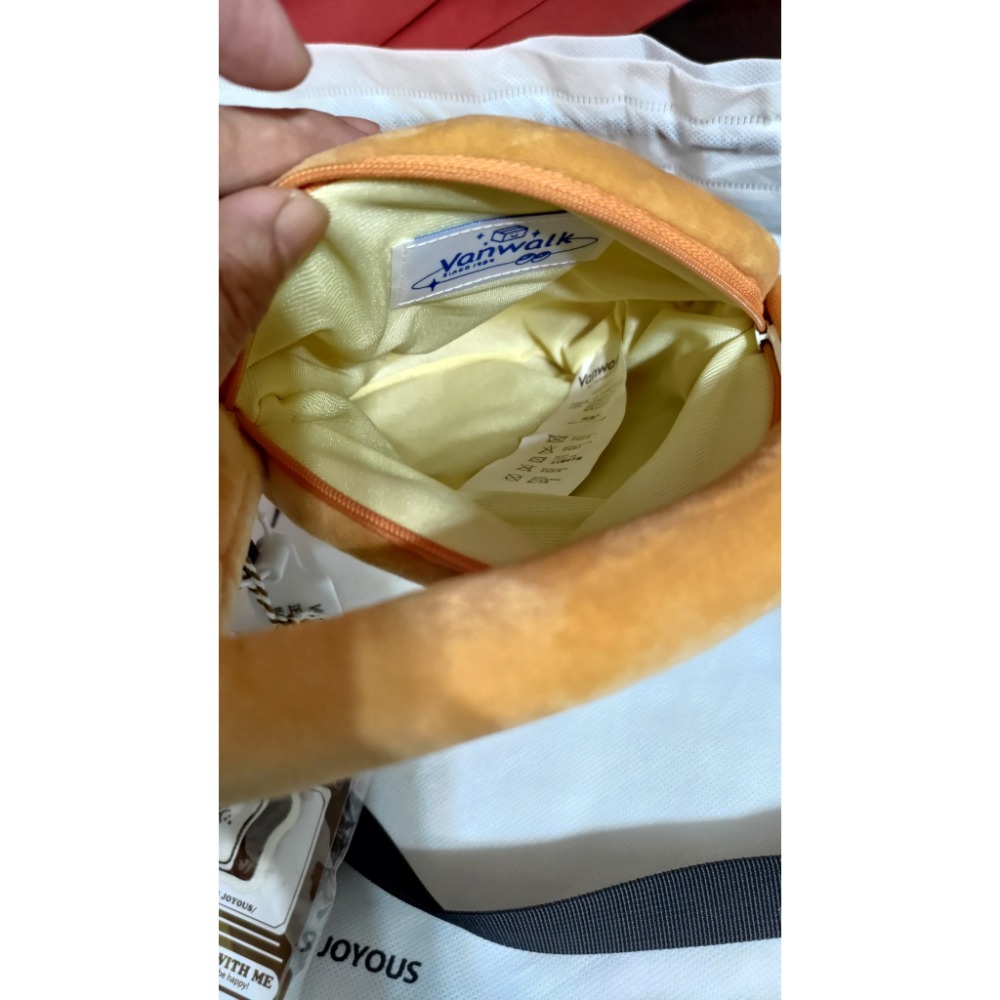 hahababy 木頭手環包 擁抱點點款已售 Vanwalk 蛋花吐司毛絨手提包斜背包肩背包-細節圖9