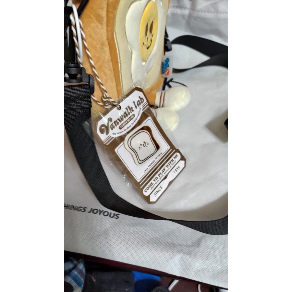 hahababy 木頭手環包 擁抱點點款已售 Vanwalk 蛋花吐司毛絨手提包斜背包肩背包-細節圖10