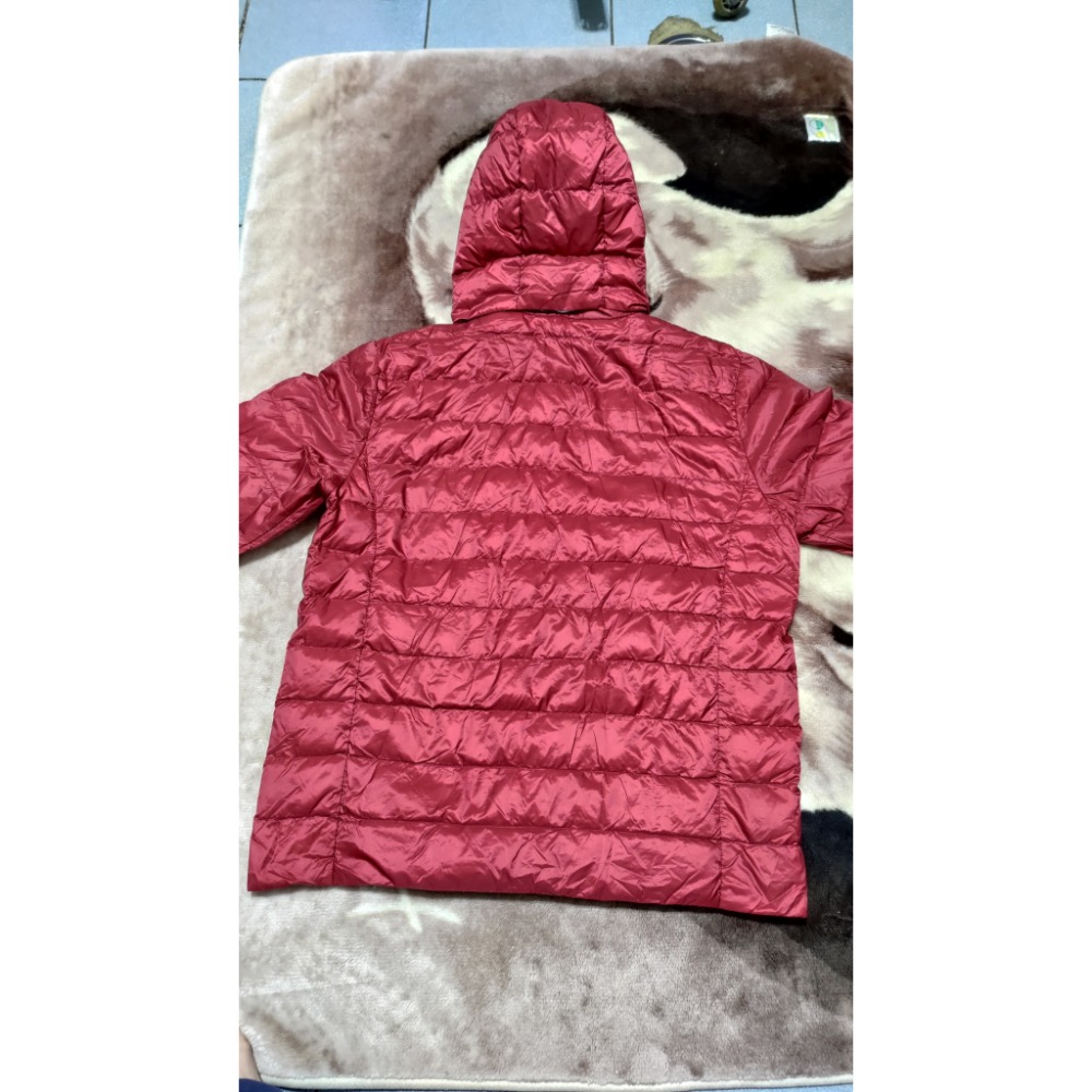 二手 MLB厚磅連帽刺繡logo外套L lativ連帽極輕玩色羽絨外套 L  男款-細節圖4