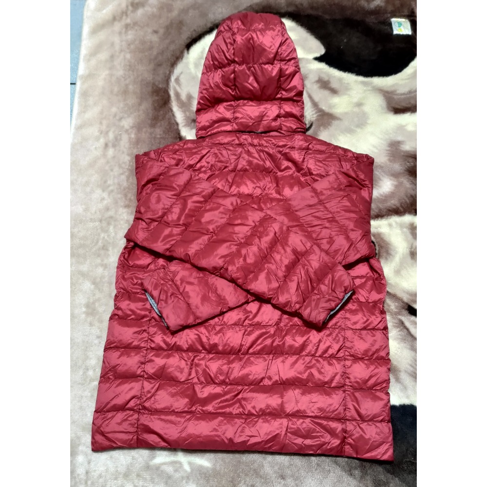 二手 MLB厚磅連帽刺繡logo外套L lativ連帽極輕玩色羽絨外套 L  男款-細節圖8