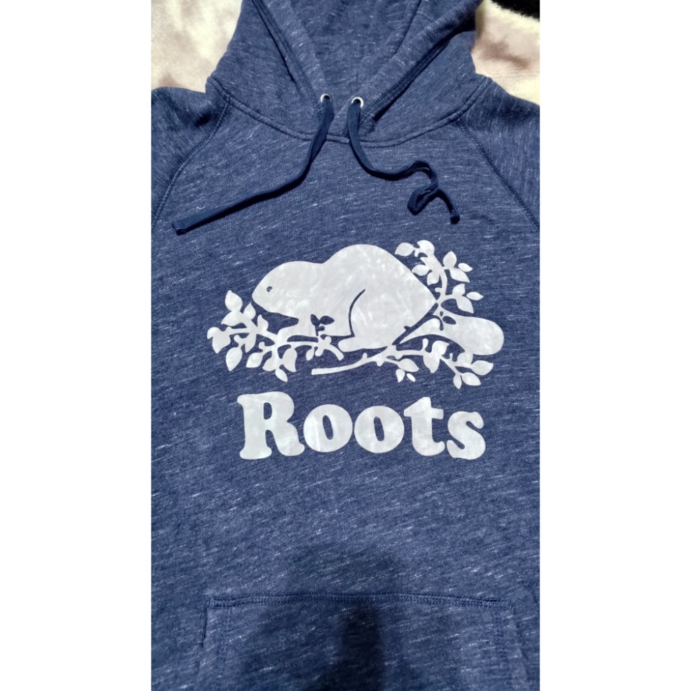 二手 roots 經典 內刷毛 連帽長袖T xl 175/104A-細節圖2