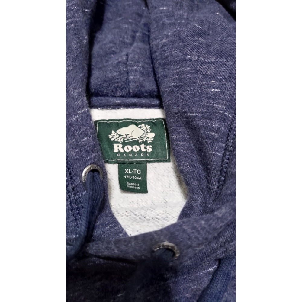 二手 roots 經典 內刷毛 連帽長袖T xl 175/104A-細節圖4