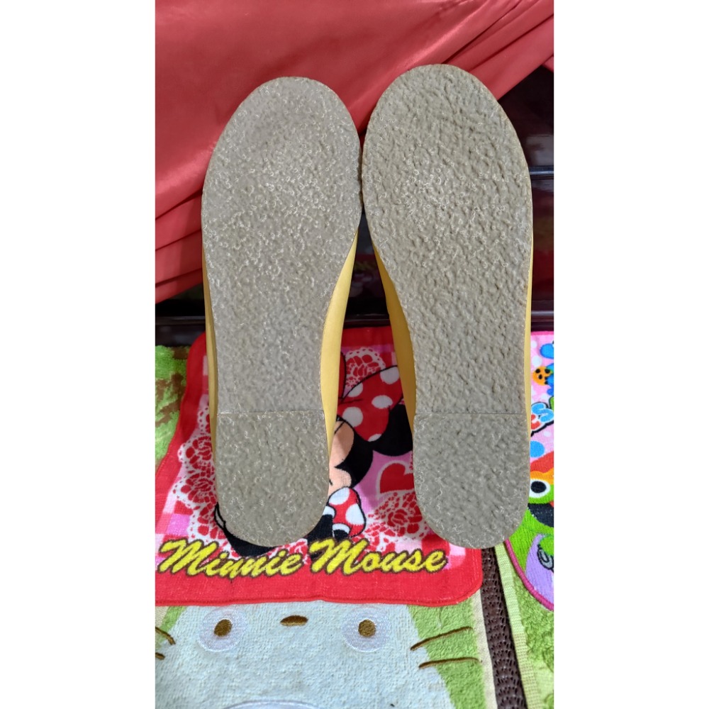 二手TBS 葡萄牙製 皮革 娃娃鞋 皮革鞋墊 平底鞋側面有標誌 背面有20點標誌 38號-細節圖9