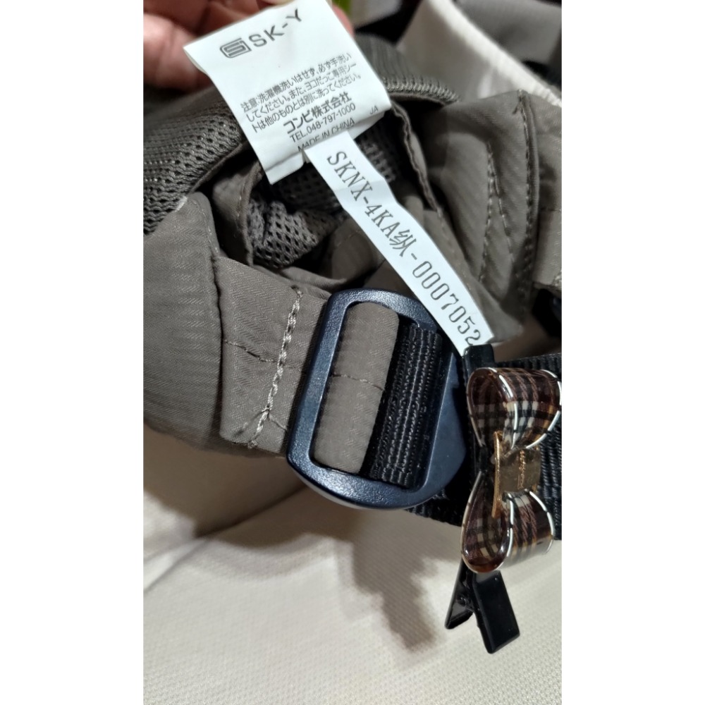 二手 日本Combi 康貝背巾灰色 美國Ergobaby 嬰兒背帶 揹巾黑色-細節圖4