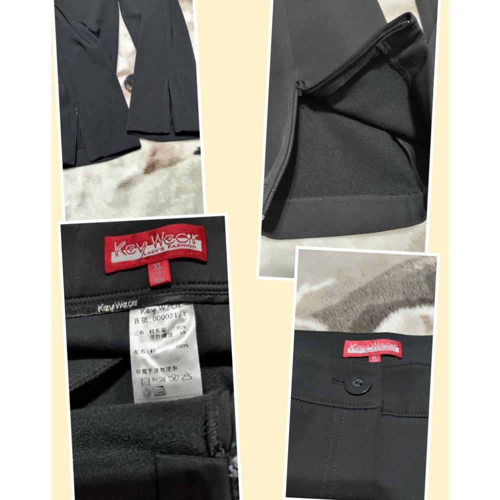 二手 伊蕾厚磅冬款彈性 長褲 XL 鐵灰 170/78B 巧玲瓏 彈性冬款長褲 13號 Key彈性刷毛XL 175/-細節圖7