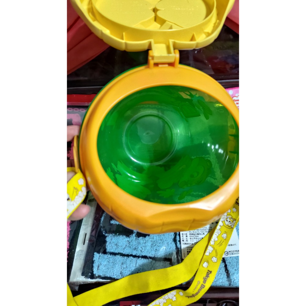 日本東京迪士尼松鼠奇奇蒂蒂爆米花桶 藍色 紅色監獄毛巾-細節圖7