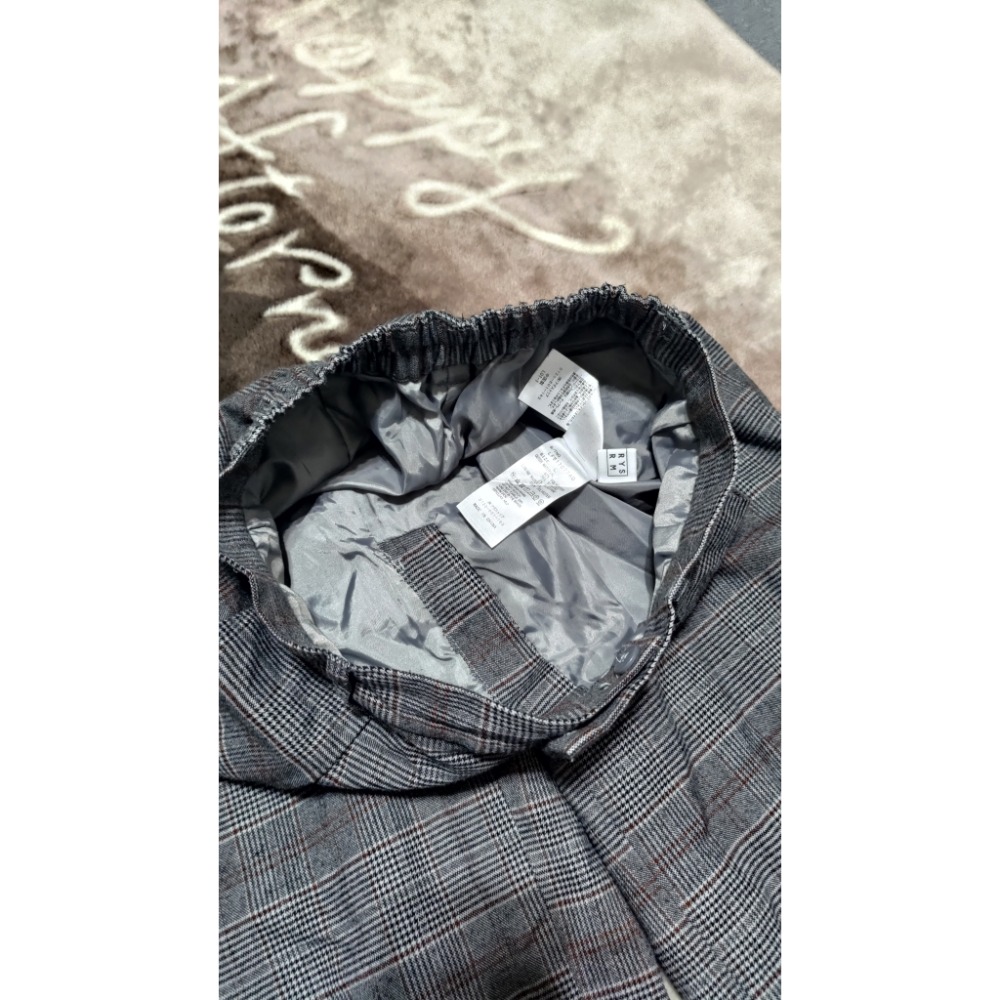 日本Lowrys farm 毛料 格子 YKK長寬褲 L AMERICAN HOLIC前後4口袋L 厚磅長褲YKK-細節圖3