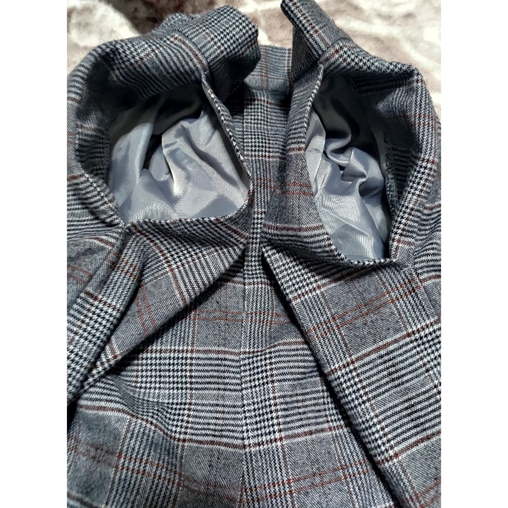 日本Lowrys farm 毛料 格子 YKK長寬褲 L AMERICAN HOLIC前後4口袋L 厚磅長褲YKK-細節圖9