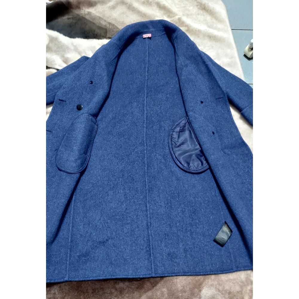 100%純羊毛長版大衣 38號 韓國FLYUP 高腰 彈性 牛仔褲M-細節圖3