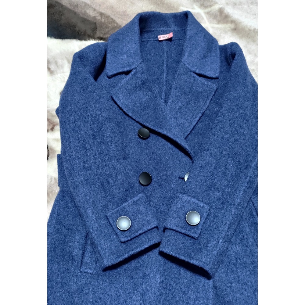 100%純羊毛長版大衣 38號 韓國FLYUP 高腰 彈性 牛仔褲M-細節圖7