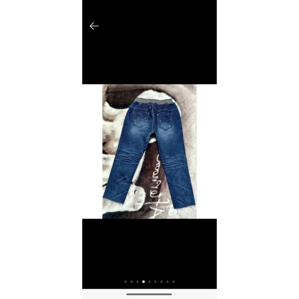 正韓 AD:LIB 7 star 鬆緊腰 牛仔褲 彈性 XL 二手-細節圖2