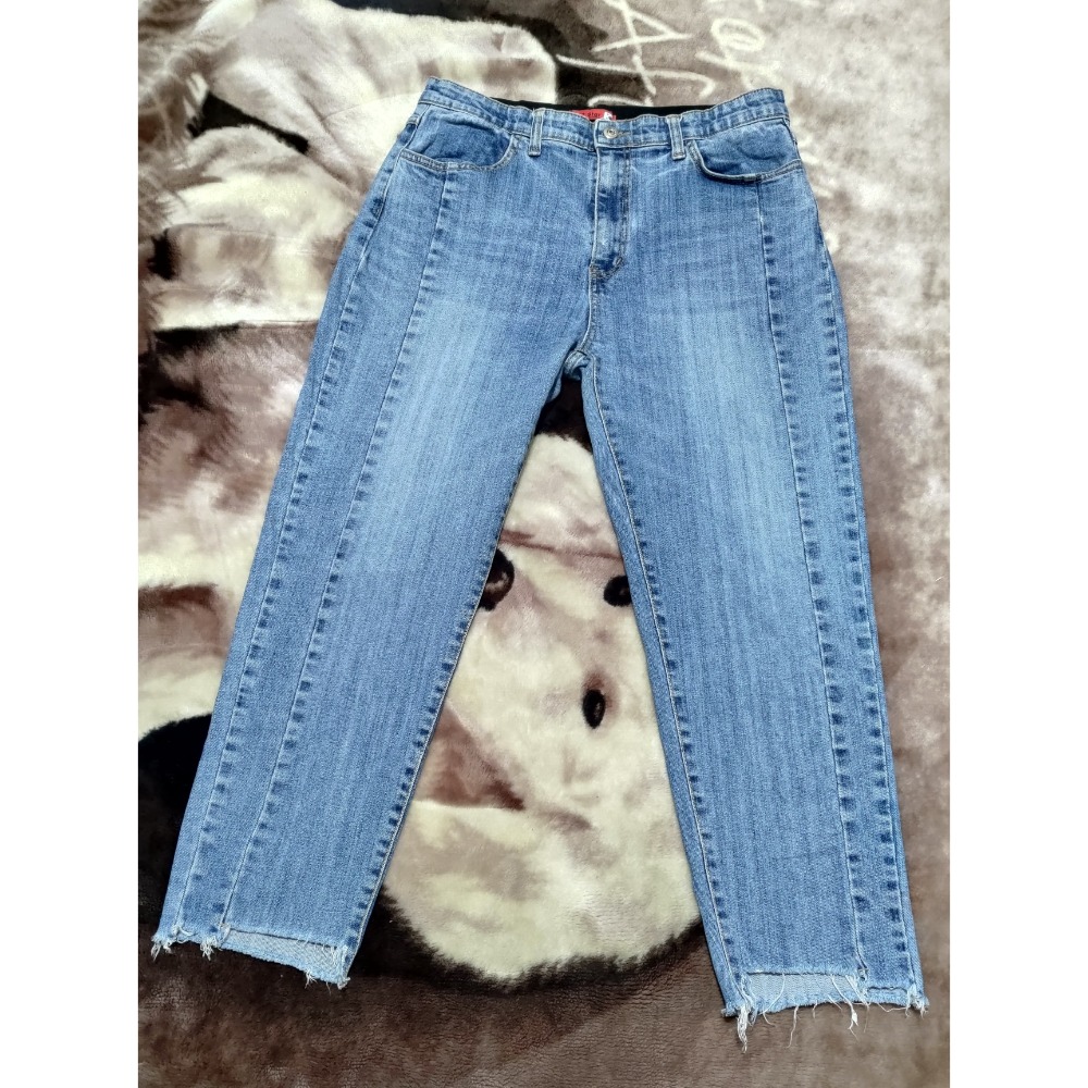 正韓 AD:LIB 7 star 鬆緊腰 牛仔褲 彈性 XL 二手-細節圖4