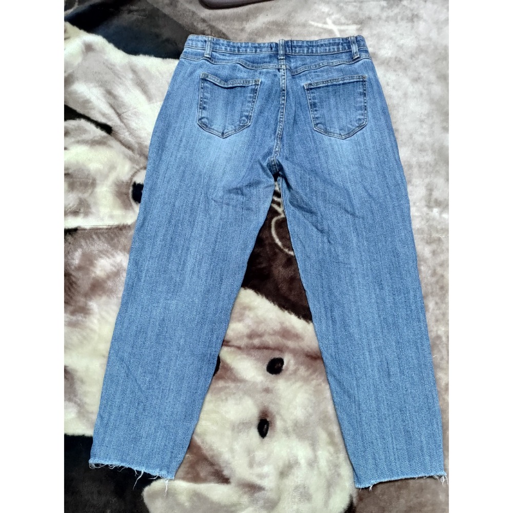 正韓 AD:LIB 7 star 鬆緊腰 牛仔褲 彈性 XL 二手-細節圖5