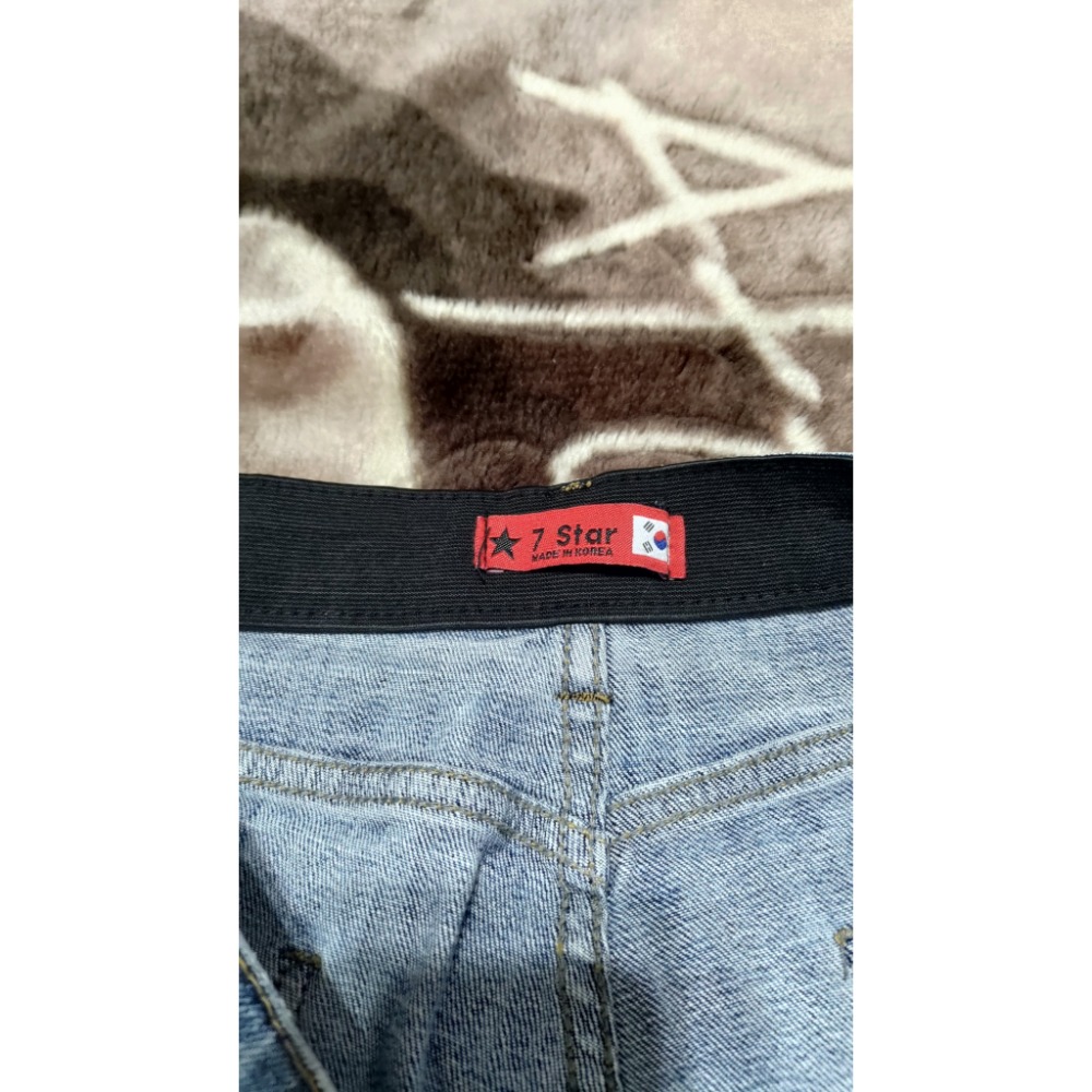 正韓 AD:LIB 7 star 鬆緊腰 牛仔褲 彈性 XL 二手-細節圖6