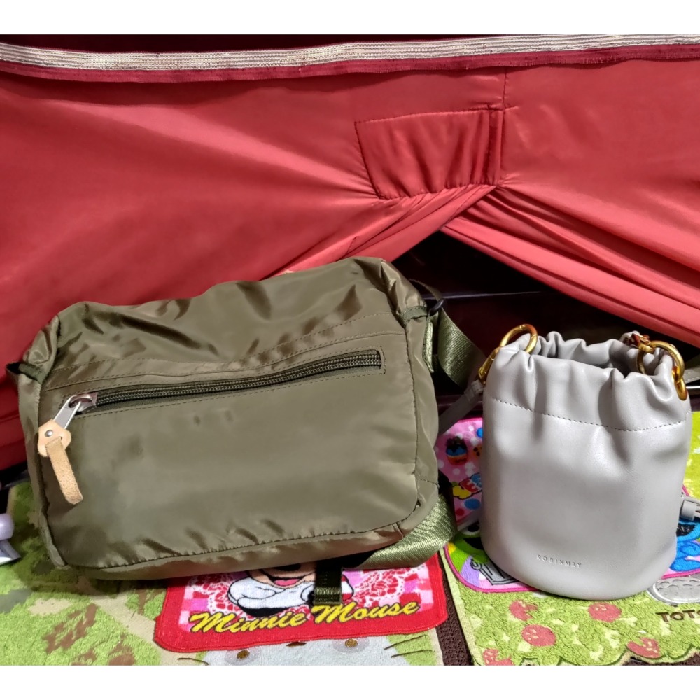 二手 ROBINMAY 貝沙星殼 RM 水桶包 日本 Anello 尼龍 肩斜背包 輕量-細節圖2