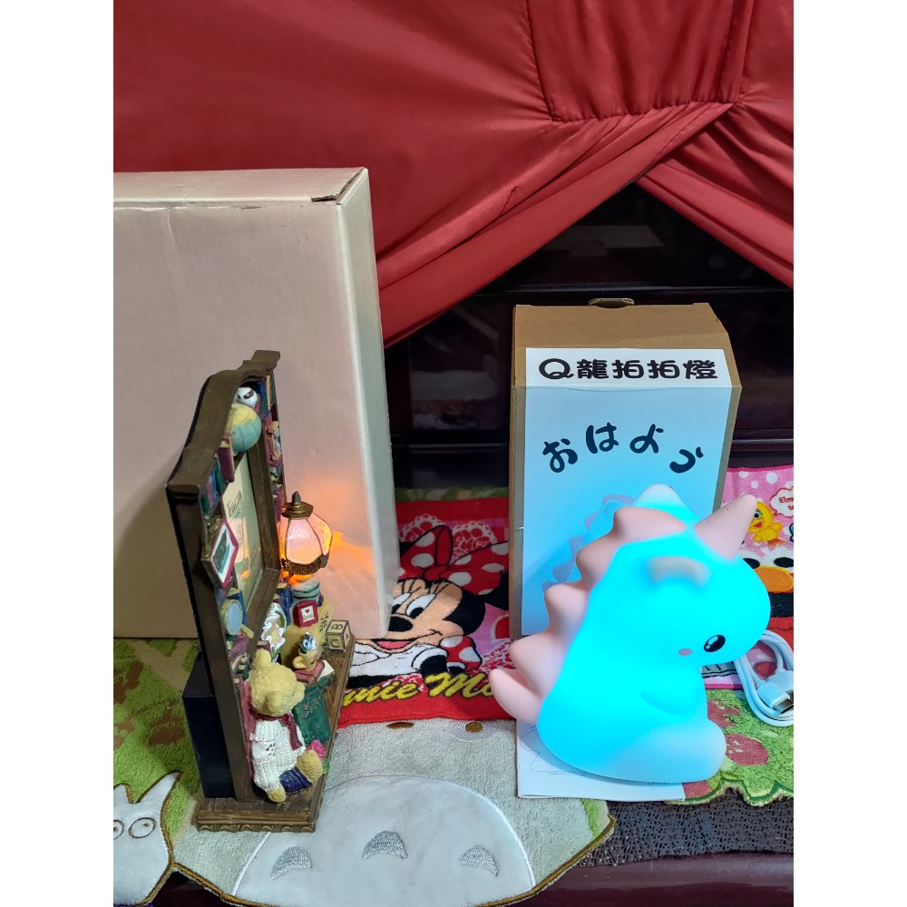 讀書熊燈相框 O-Hi-YO Q龍 拍拍燈 夜燈-細節圖2