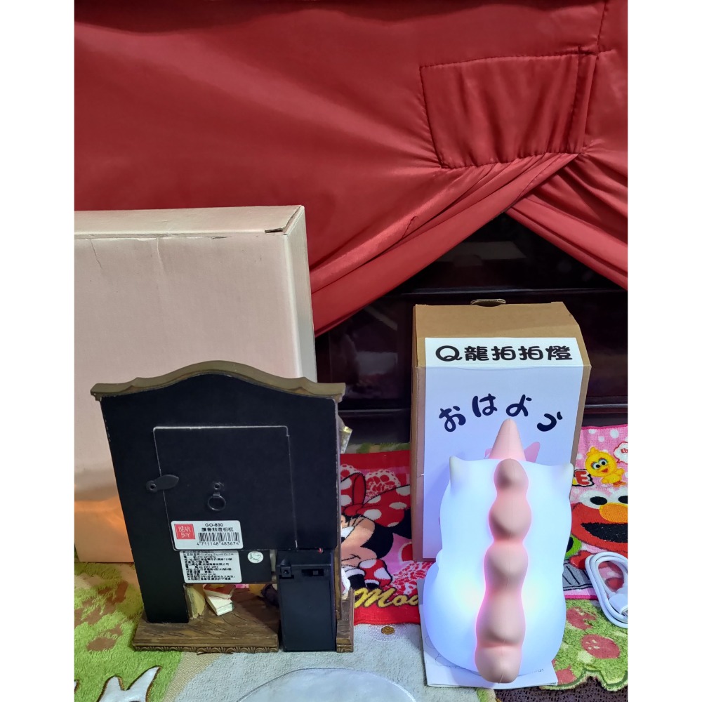 讀書熊燈相框 O-Hi-YO Q龍 拍拍燈 夜燈-細節圖3