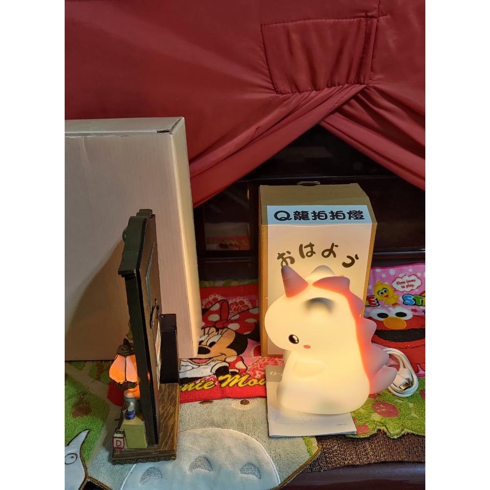 讀書熊燈相框 O-Hi-YO Q龍 拍拍燈 夜燈-細節圖4