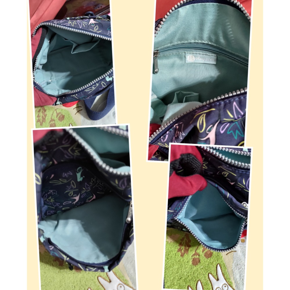 中華航空MOSCHINO過夜包 Meng Wa Wa 肩斜背包 推車手納包 置物掛袋-細節圖10