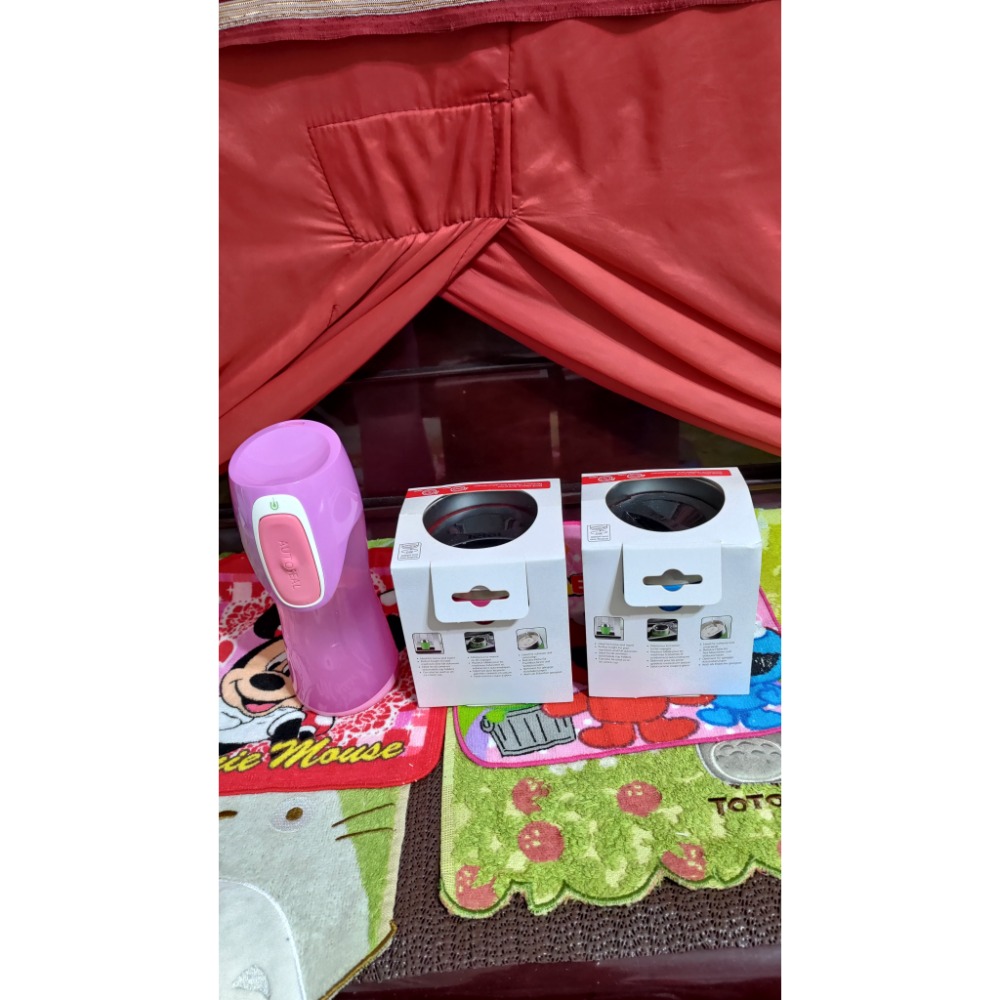 Seimava G1 嬰兒游泳脖圈 頸圈 馬卡龍圖案 法國特福 迷你不鏽鋼隨行保溫杯 200cc Contig兒童水壺-細節圖2