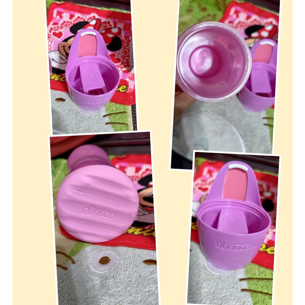 Seimava G1 嬰兒游泳脖圈 頸圈 馬卡龍圖案 法國特福 迷你不鏽鋼隨行保溫杯 200cc Contig兒童水壺-細節圖3