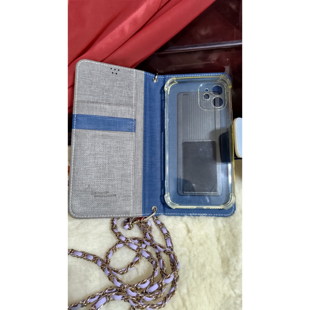 二手 小花朵朵 夕陽與花手機繩附夾片 open 帆布托特包 韓國設計師T-pocket手機包含長鍊背帶-規格圖10